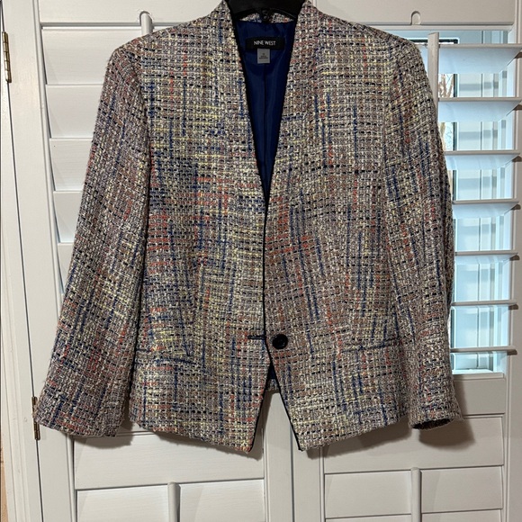 Nine West Jackets & Blazers - Nine West Multicolor Tweed Blazer